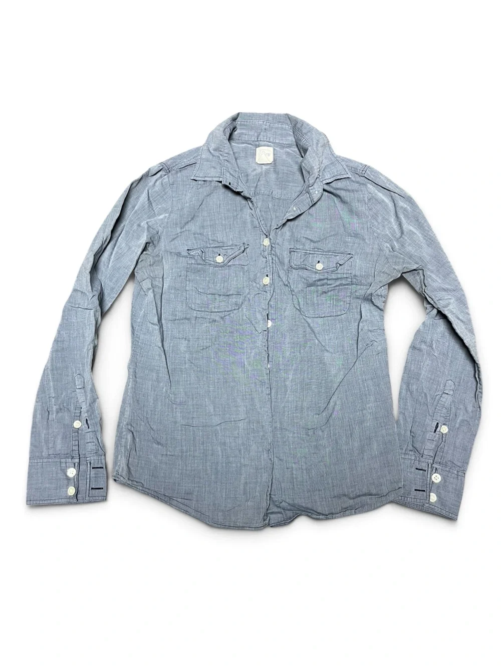 J. Crew Women’s Size Small Light Blue Button-Down Workwear Shirt